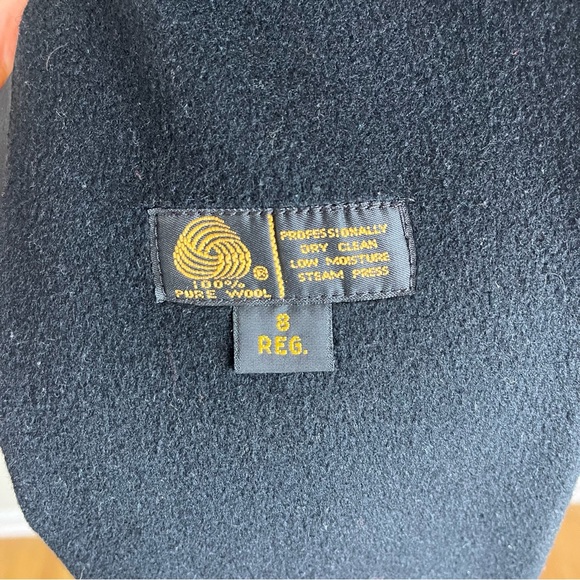 Vintage London Fog 100% Wool Double Breasted Coat Sz 8 Regular - Picture 4 of 6